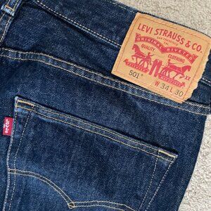 Levis 501® Original Fit Men's Jeans Dark Wash - Non Stretch